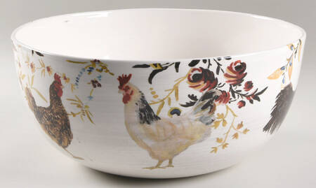 Rooster Francais 12" Mixing Bowl