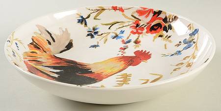 Rooster Francais 10" Soup/Pasta Bowl