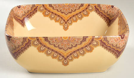 Spice Road 9" Square Vegetable Bowl