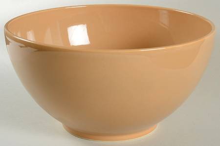Fun Factory Caramel 11" Round Vegetable Bowl