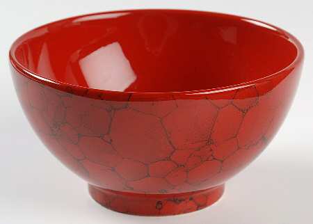 Marble Red Soup/Cereal Bowl