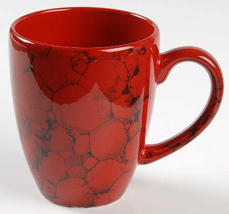 Marble Red Latte Mug