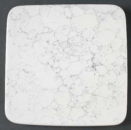Marble White Square Salad Plate