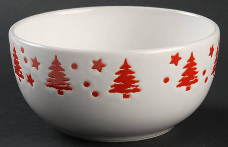 Tannenbaum White (Red Tree) Coupe Cereal Bowl