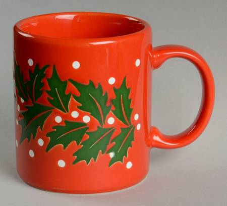 Holly on Red Mug