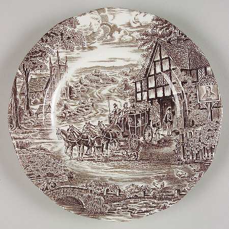 Dickens Coaching Days Brown by Wedgwood