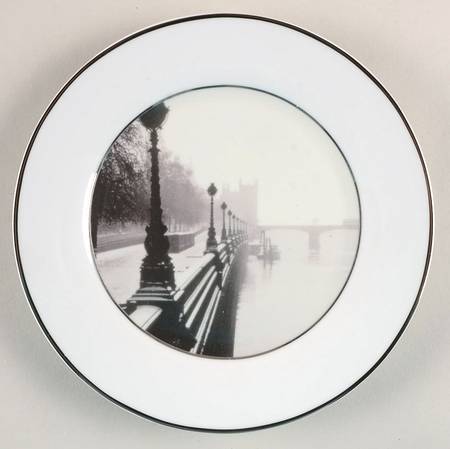 Cities In Snow Salad/Dessert Plate