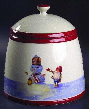 Nordic Elf Cookie Jar & Lid