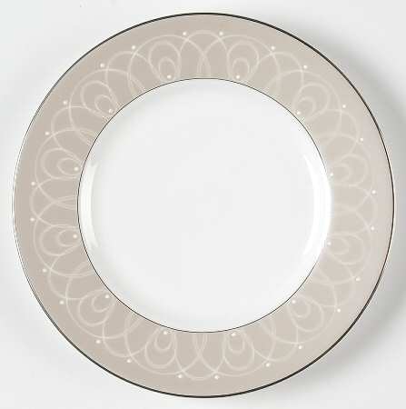 Ballet Icing Mocha Bread & Butter Plate