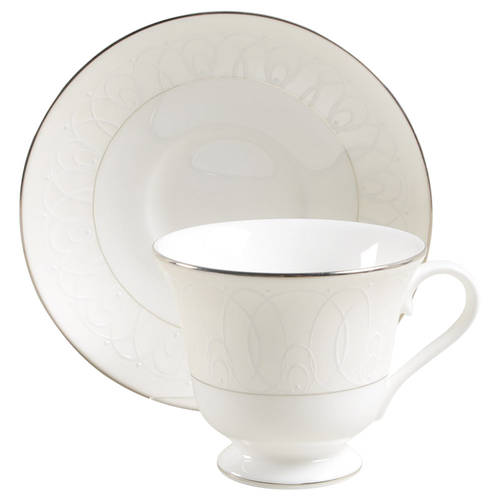 Ballet Icing Pearl Footed Cup & Saucer Set