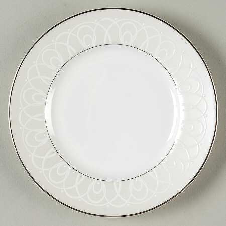 Ballet Icing Pearl Bread & Butter Plate