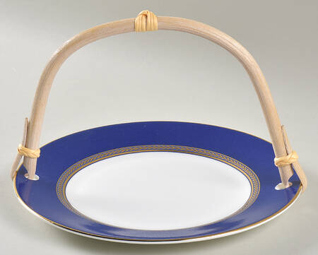 Renaissance Gold 5 3/8"-5 5/8" Bamboo Handled Serving Plate  HC