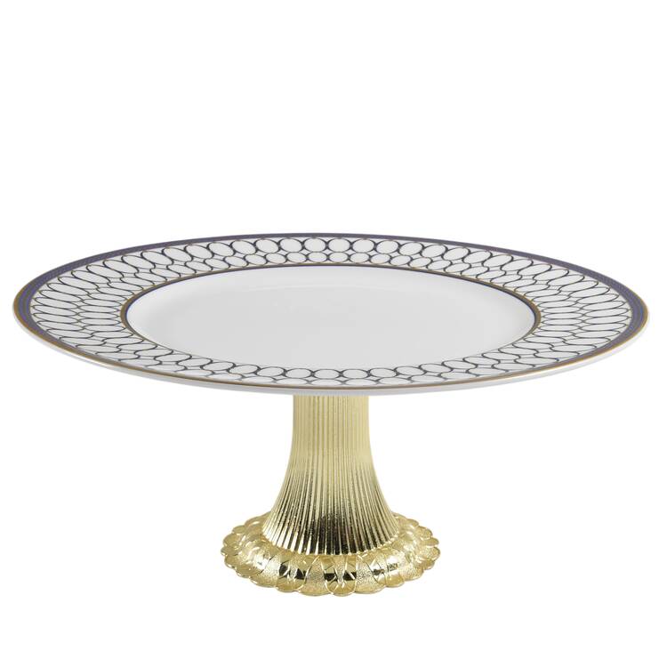 Renaissance Gold Cake Stand with 4"-5" Metal Pedestal  Hc