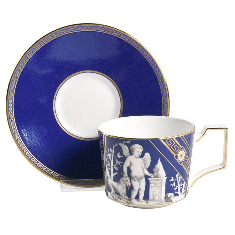 Renaissance Gold Accent Footed Cup & Saucer Set