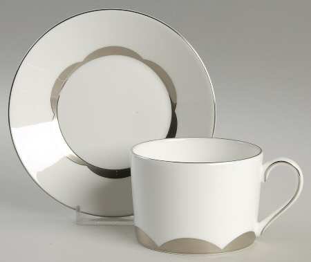 Vera Lotus Flat Cup & Saucer Set