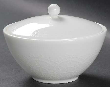 Jasper Conran Whitework Sugar Bowl & Lid