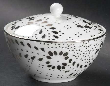 Jasper Conran Embroidered Sugar Bowl & Lid