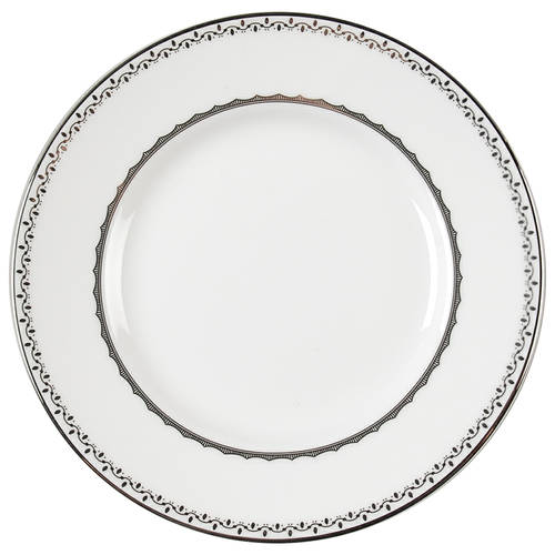 French Knot (Platinum Trim) Bread & Butter Plate