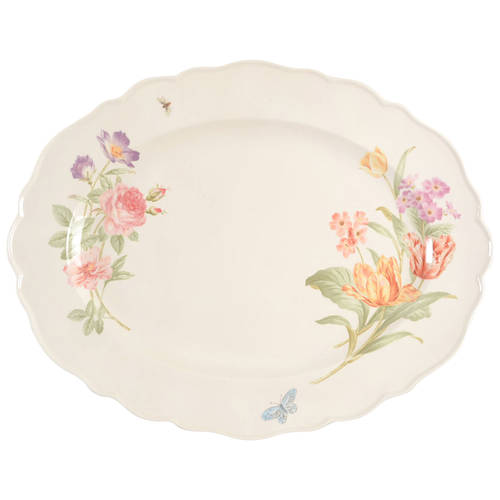 Martha's Garden 15" Oval Serving Platter