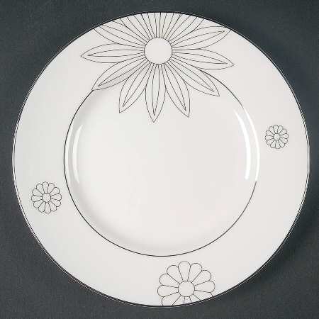 Modern Daisy Bread & Butter Plate