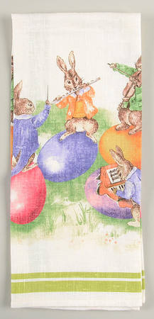 Vintage Bunny Band Cloth Dish Towel
