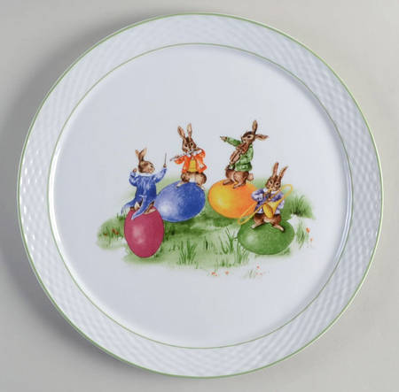 Vintage Bunny Band 13" Chop Plate (Round Platter)