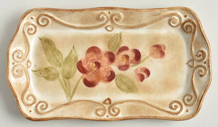 Orchid Garden Tray for Creamer & Sugar with Lid