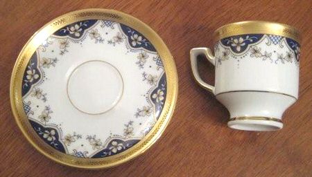 WIG1053 Footed Demitasse Cup & Saucer Set