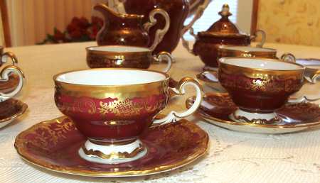 WEI97 Footed Cup & Saucer Set