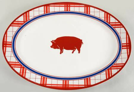 Country Barbecue 18" Oval Serving Platter