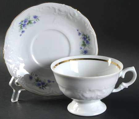 WAV71 Footed Cup & Saucer Set