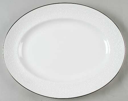 English Lace 14" Oval Serving Platter