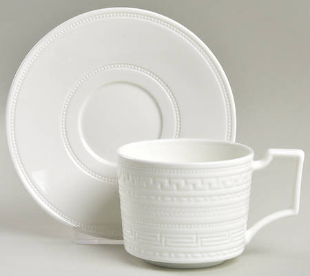 Intaglio Flat Cup & Saucer Set
