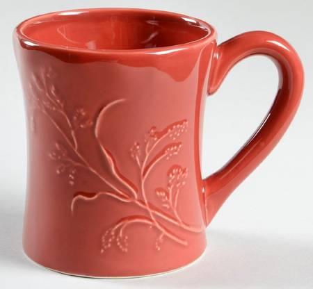 Red Floral Mug