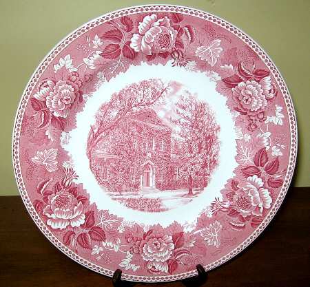 Wake Forest College Pink Dinner Plate