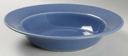 Belvedere Denim Blue Large Rim Soup Bowl