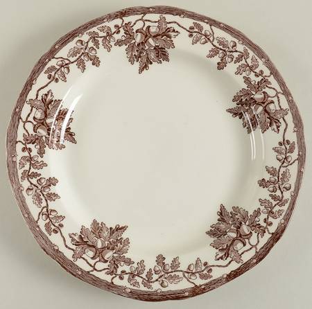 Burleigh Oak & Acorn Salad Plate