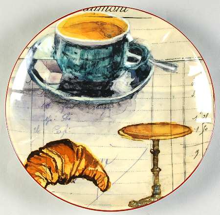 Paris Cafe Salad/Dessert Plate
