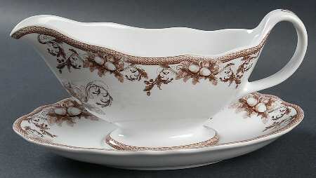 Turkey Gravy Boat & Underplate