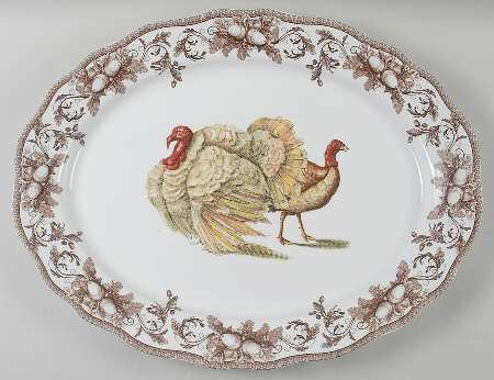 Turkey 20" Oval Serving Platter