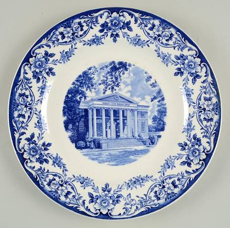 Hollins College Blue Dinner Plate