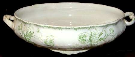 Carnation Green Round Vegetable No Lid