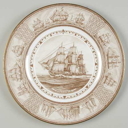 The Sailing Ship Collection Brown Dinner Plate