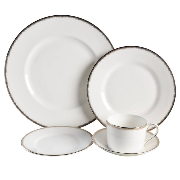 Silver Aster 5 Piece Place Setting