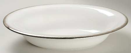 Silver Aster 9" Oval Vegetable Bowl