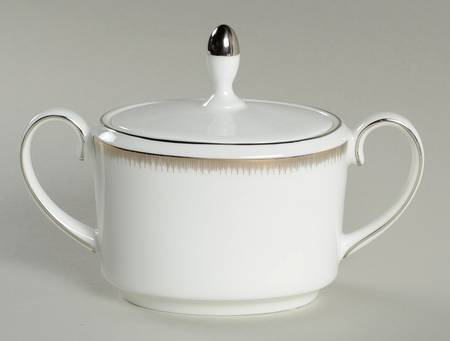 Silver Aster Sugar Bowl & Lid