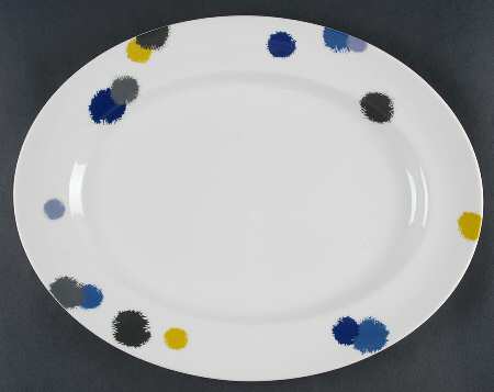 Ikat 15" Oval Serving Platter