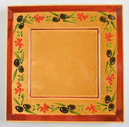 Olives 12" Square Serving Platter