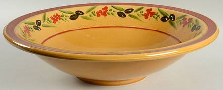 Olives 15" Round Serving Bowl