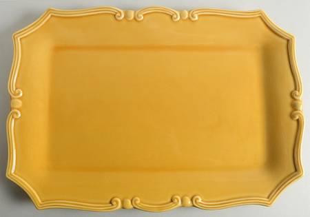 Scallop Dijon 17" Rectangular Serving Platter